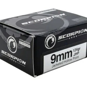 SCORPION 9MM LUGER - 124GR JHP 20RD 10BX/CS