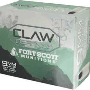 FORT SCOTT 9MM LUGER 115GR - CLAW DEFENSE FN 20RD 25BX/CS