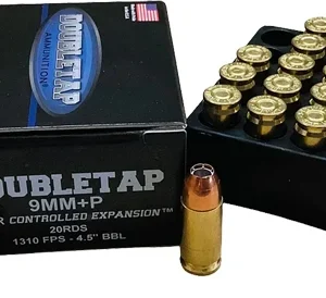 DOUBLETAP 9MM+P 124GR JHP - CONTROLLED EXP 20RD 50BX/CS