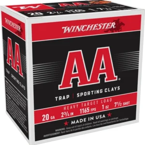 WINCHESTER AA 20GA 2.75" 1OZ - #7.5 1165FPS 250RD CASE LOT