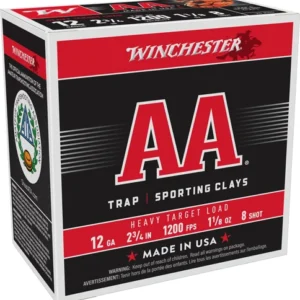 WINCHESTER AA 12GA 2.75" - 1-1/8OZ #8 1200FPS 250RD CASE