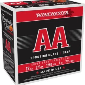 WINCHESTER AA 12GA 2.75" 1OZ - #7.5 1250FPS 250RD CASE LOT