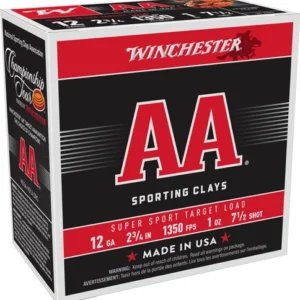 WINCHESTER AA 12GA 2.75 1OZ - #7.5 1350FPS 250RD CASE