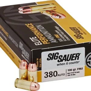 SIG 380 ACP 100GR FMJ - 50RD 20BX/CS