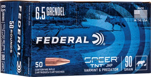 FEDERAL AE 6.5 GRENDEL 90GR - JHP 50RD 10BX/CS