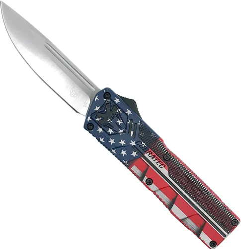 COBRATEC LIGHTWEIGHT OTF - AMERICAN FLAG CRKTE 3.25" DPNT