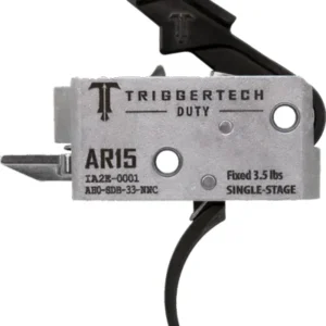 TRIGGERTECH AR-15 SINGLE STAGE - BLACK DUTY CURVED