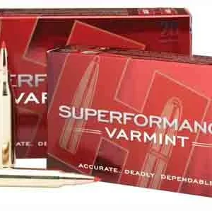 HORNADY SPF VARMINT 222 REM - 50GR V-MAX 20RD 10BX/CS