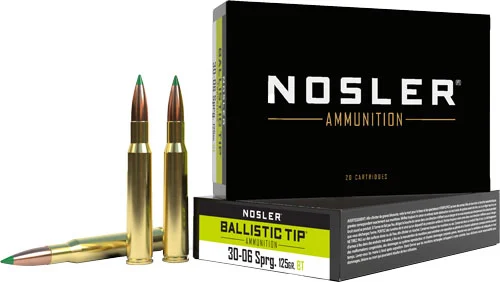 NOSLER BT 30-06 125GR - BALLISTIC TIP 20RD 10BX/CS