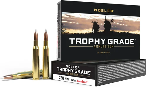 NOSLER TROPHY 280 REM 140GR - ACCUBOND TIP 20RD 10BX/CS