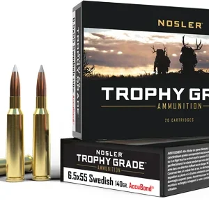 NOSLER TROPHY 6.5X55 MAUSER - 140GR ACCUBOND 20RD 10BX/CS
