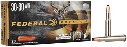 FEDERAL 30-30 WIN 150GR - TROPHY COPPER 20RD 10BX/CS