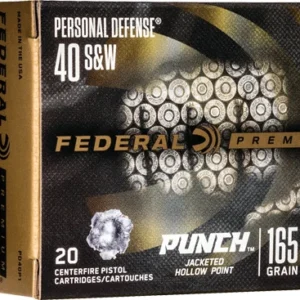 FEDERAL PUNCH 40 SW 165GR JHP - 20RD 10BX/CS