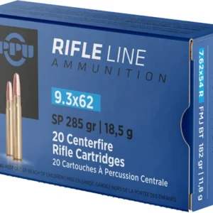 PPU 9.3X62MM 285GR JSP - 20RD 10BX/CS