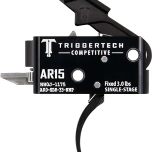 TRIGGERTECH AR-15 SINGLE STAGE - BLACK COMPETITIVE PRO CURVED