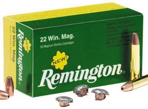 REMINGTON 22WMR 40GR JHP - 1910FPS 50RD 40BX/CS