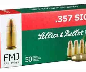 S&B 357 SIG 140GR FMJ - 50RD 20BX/CS