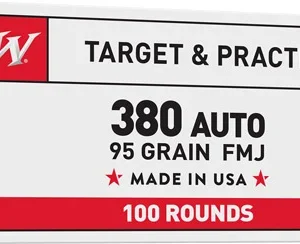 WINCHESTER USA 380 ACP 95GR - FMJ-RN 100RD VALUE PACK 5BX/CS