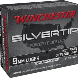 WINCHESTER SILVERTIP 9MM LUGER - 147GR HP 20RD 10BX/CS