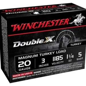 WINCHESTER DOUBLE-X 20GA 3" - 1-1/4OZ #5 10RD 10BX/CS