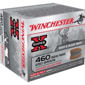 WINCHESTER SUPER-X 460 SW MAG - 250GR JHP 20RD 10BX/CS