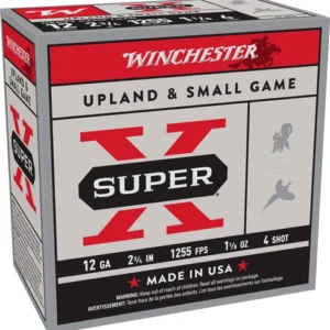 WINCHESTER SUPER-X 12GA 2.75" - 1-1/8OZ #4 1255FPS 250RD CASE