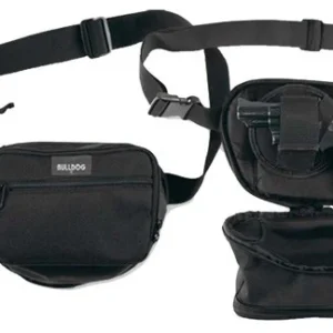 BULLDOG FANNY PACK HOLSTER FOR - SM GUN BLACK 9" W/ UNIV HOLSTR