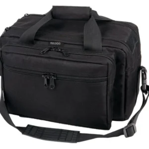 BULLDOG EXTRA LARGE RANGE BAG - BLACK W/ PISTOL RUG