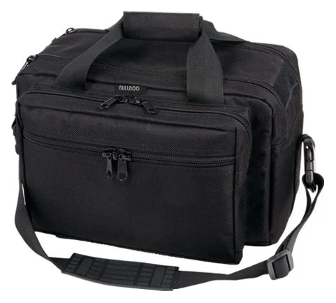 BULLDOG EXTRA LARGE RANGE BAG - BLACK W/ PISTOL RUG