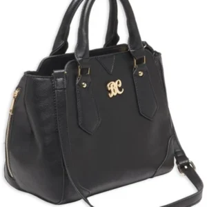 BULLDOG CONCEALED CARRY PURSE - SATCHEL BLACK W/BLACK TRIM