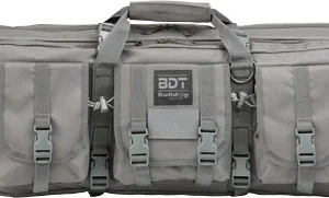 BULLDOG 43" SINGLE TACTICAL CS - 3 LARGE ACCESSORY POCKETS GREY