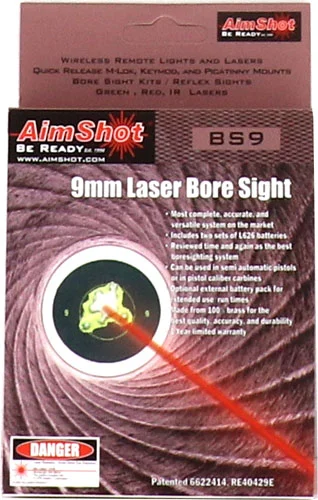 AIMSHOT BORE SIGHT 9MM W/ - EXTERNAL BATTERY BOX RED - Image 2