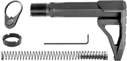 PHASE 5 MINI STOCK ASSEMBLY - CARBINE TUBE AR-15 BLACK