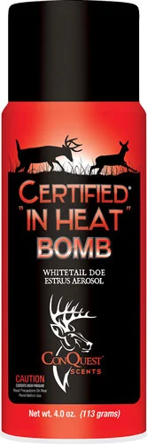 CONQUEST SCENTS DEER LURE - CERTIFIED IN HEAT AEROSOL 4OZ