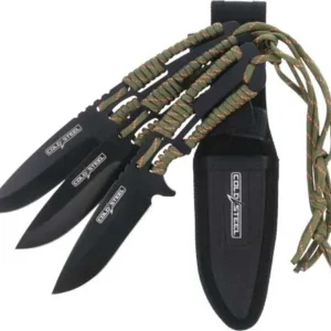 COLD STEEL THROWING KNIVES - 4.4" BLADE 3-PACK W/SHEATH