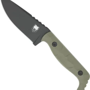 COBRATEC KINGPIN 4" FIXED BLD - OD GREEN D2 STEEL W/KDX SHEATH