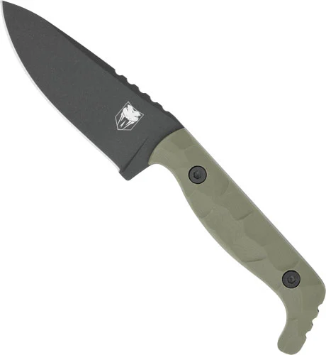 COBRATEC KINGPIN 4" FIXED BLD - OD GREEN D2 STEEL W/KDX SHEATH