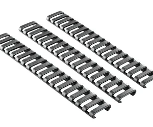 ERGO 18-SLOT LDDR RAIL COVERS 3PK BK