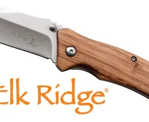MC ELK RIDGE TRAVERSE 3.1" - DROP POINT FLDR ZEBRA WOOD/SS