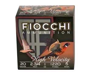 FIOCCHI 20GA #5 HV LEAD HUNT 25/250