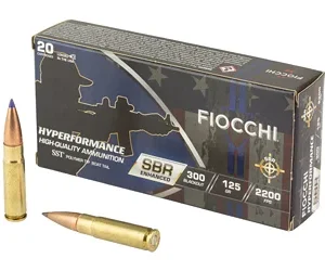 FIOCCHI HYPR SBR 300BLK 125GR 20/200