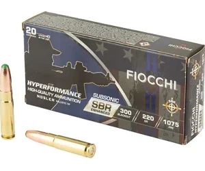 FIOCCHI HYPR SBR 300BLK 220GR 20/200