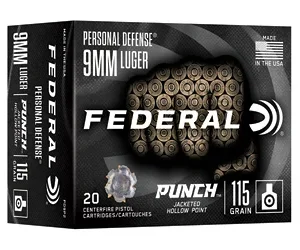 FED PUNCH 9MM 115GR JHP 20/200