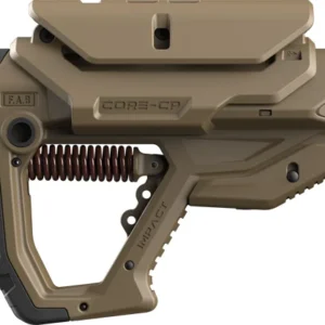 F.A.B. DEFENSE IMPACT RECOIL - BUTTSTOCK AR-15 FDE W/CHK REST