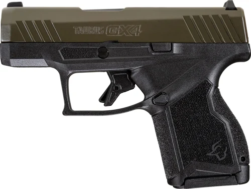 TAURUS GX4 9MM 11-SHOT - MATTE BLACK/GREEN POLYMER - Image 2