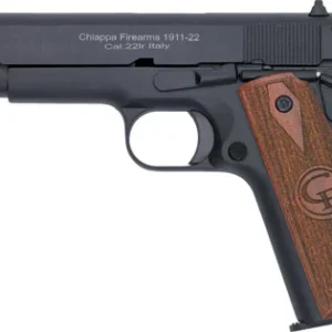 CHIAPPA 1911-22 22LR 5" FS - 10RD BLACK/WOOD