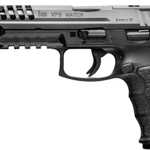 HK VP9 MATCH PUSH BUTTON O-RDY - 9MM 5.51" BBL FS 4-10RD BLK