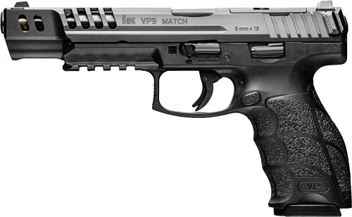 HK VP9 MATCH PUSH BUTTON O-RDY - 9MM 5.51" BBL FS 4-10RD BLK