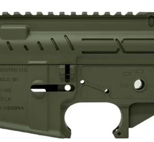 FAXON AR-15 X-TRA LITE - RECEIVER SET OD GREEN STRIPPED