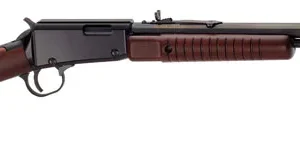 HENRY PUMP ACTION 22WMR - 20.5" OCTAGON BLUED WALNUT